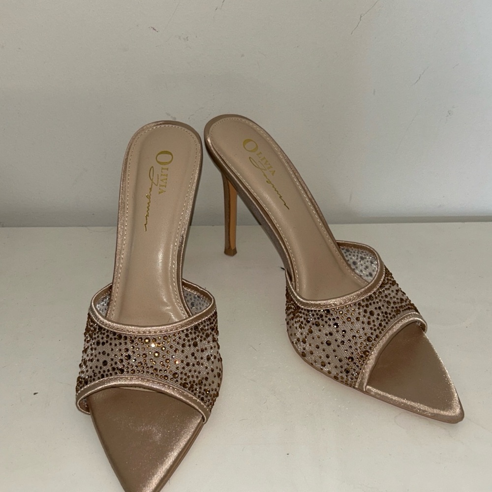 Women's Gold Stiletto Heels